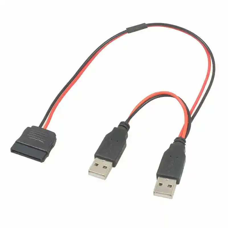 2.5 Inch SATA to USB Power Adapter Cable for Laptop HDD/SSD, External Hard Drive Enclosure, Stable Power Supply Converter ﻿