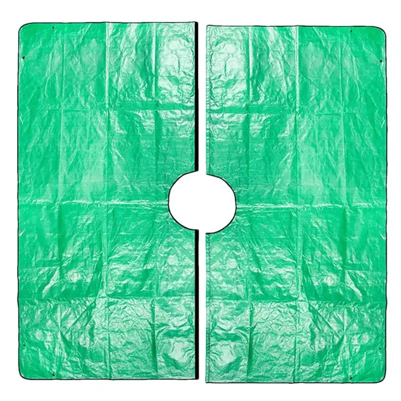 Landscape Pruning Tarp Shrub Trimming Tarps With 12in Hole Garden Tree Pruning Waterproof Tarp Pruning Trees Drop Cloth For