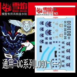 Model Decals Water Slide Decals Tool For UC Series General Logo Fluorescent Sticker Models Toy Accessories