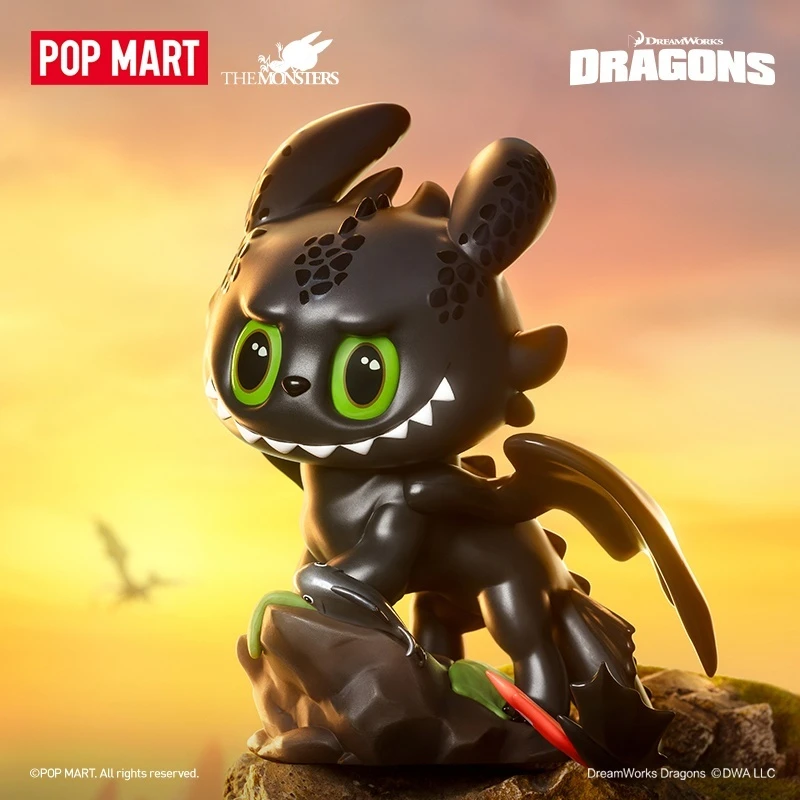 Pop Mart The Monsters Dragon Tamer Expert Garage Kit Labubu Creative Blind Box Doll Ornament Mystery Box Fashionable Toys Gift