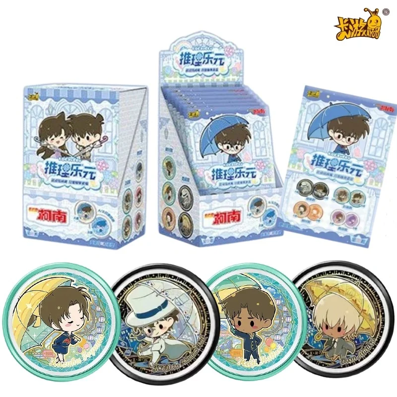 KAYOU Official Detective Conan Reasoning Land Vol.2 Double Sided Candy Badge Full Box, Kaito Kid Tin Button Blind Lapel Pins