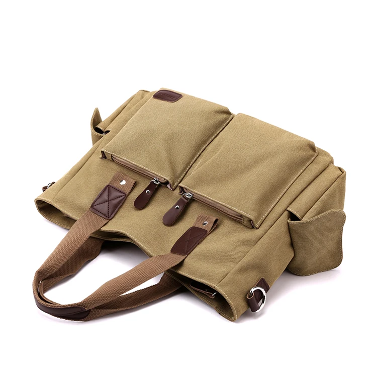 Canvas Retro Umhängetasche, Handtasche für Pendler, Schultertasche, Arbeitstasche, Handtasche mit großem Fassungsvermögen – Detail 4