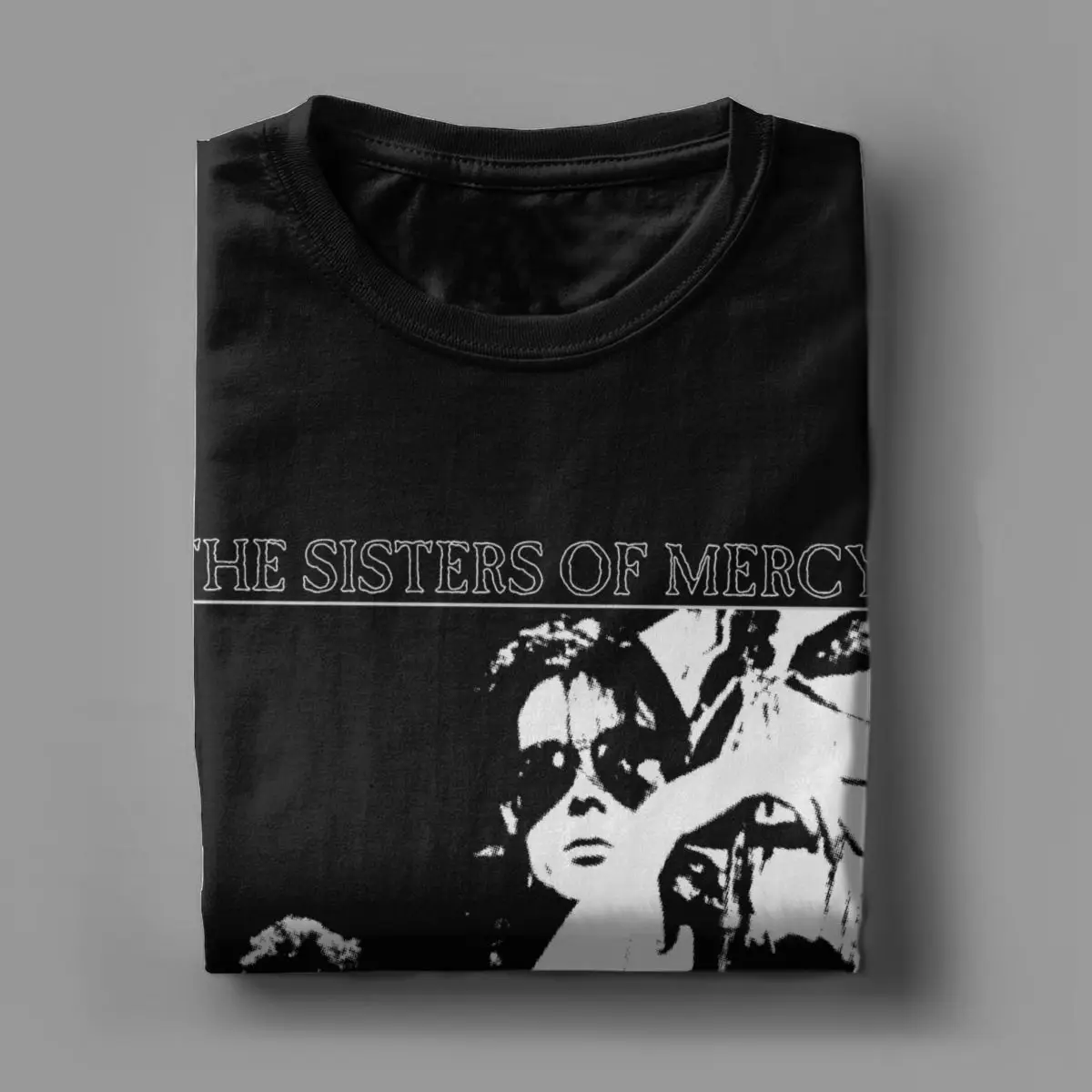 Men\'s The Sisters Of Mercy T Shirts 100% Cotton Clothes Leisure Short Sleeve Crew Neck Tees Original T-Shirt