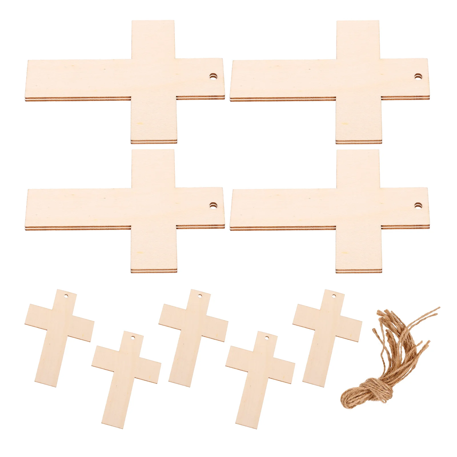 

15Pcs Wooden Blank Bookmarks Cross Shaped Unpainted Unfinished Bible Bookmark for DIY Handmade Projects and Reading