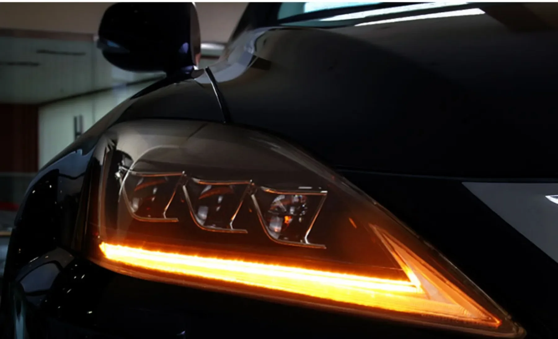 

Автомобильная передняя светодиодная фара для Lexus IS250 IS300 DRL дневные ходовые огни указатель поворота