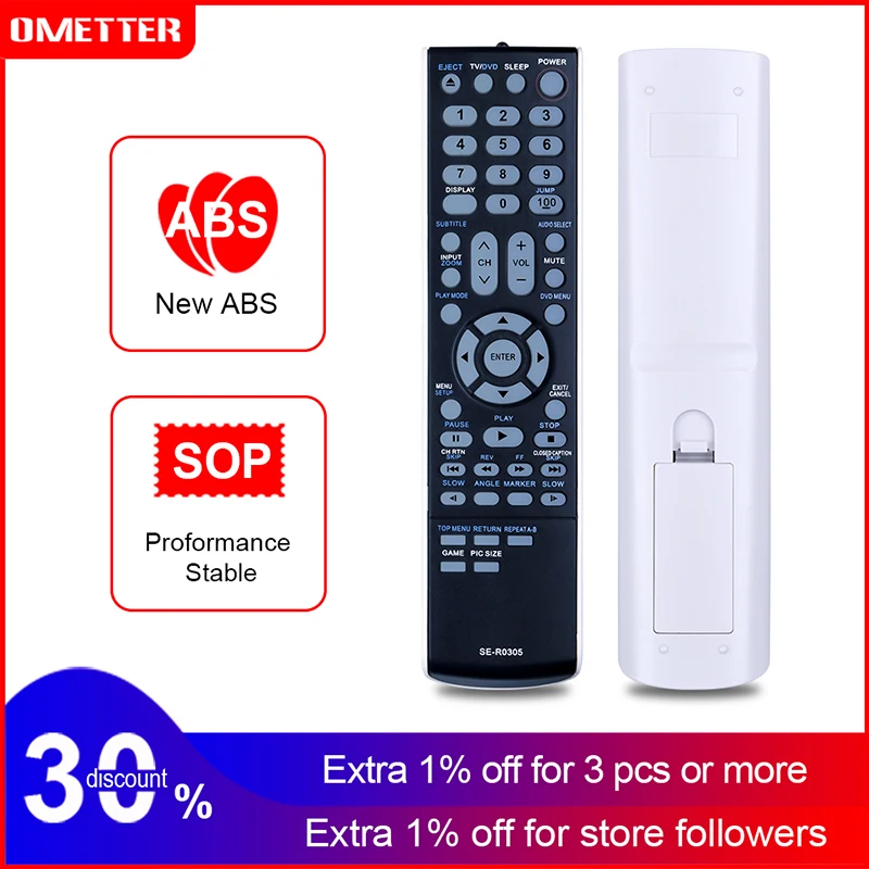 

SE-R0305 Remote Control fit for Toshiba TV DVD Combo Remote SER0305 19CV100U 15CV100U 15CV101U 22CV100U 26CV100U 32CV100U 19CV10