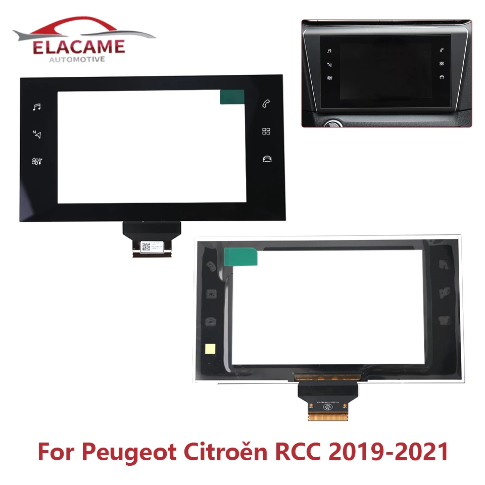 LPM070G215A nouveau panneau d'écran tactile en verre de 7 pouces 61 broches pour Peugeot 308 408 citroën RCC pièces de numériseur d'autoradio