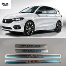 Car Accessories For Fiat Tipo 2015 2016 2017 2018 2019 Door Sill Pedal Scuff Plate Stainless Steel Guard Protector