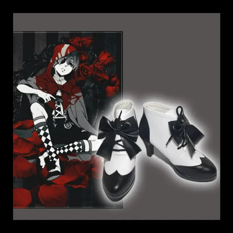

NewAnime Black Butler Little Red Riding Hood Ciel Phantomhive Cosplay Shoes Custom Made2025