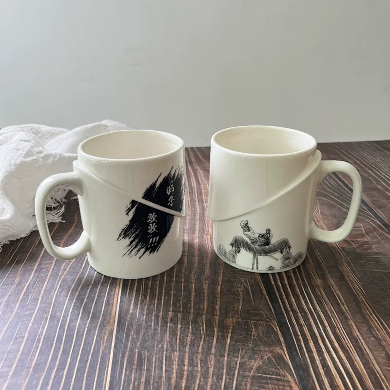 

Japanese One Piece Anime Creative Ceramic Bowl Original Anime Mug Water Cup Cartoon Instant Noodle Bowl Boy Desktop Water Cup