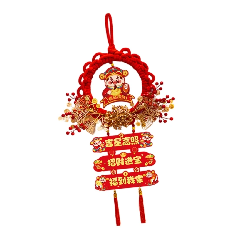 Stylish Fu Character Hanging Decors Functional 2025 Chinese New Year Hanging Decors to Enhances Festival Spirit