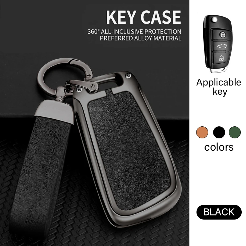 Funda de metal para llave de coche, accesorios para Chery Arrizo 7 E3 E5 A3 A5 Tiggo 2 3 5 QQ Helado 3X Fulwin2 Eastar Arrizo 3