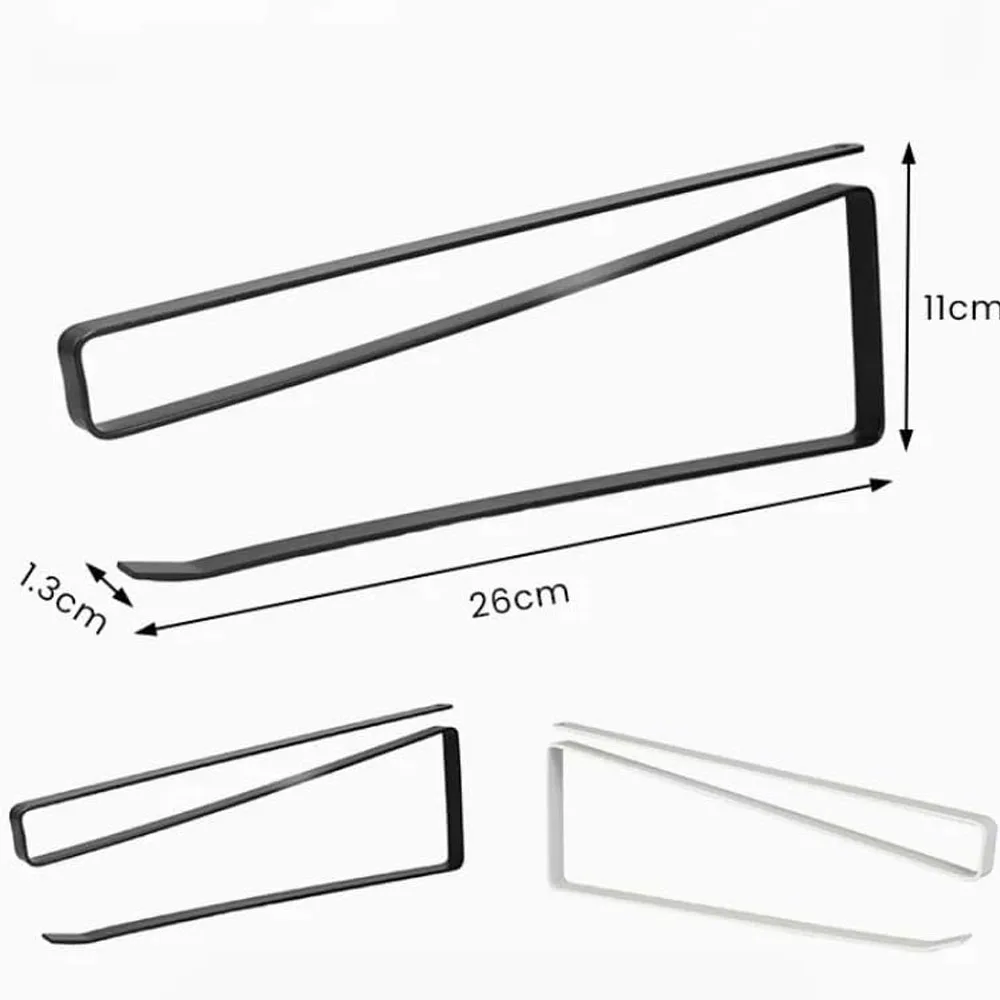 Paper Roll Holder Paper Towel Holder Cabinet Hanging Kitchen Roll Hanger Dispenser Storage Rack Towel 1pcs image 2