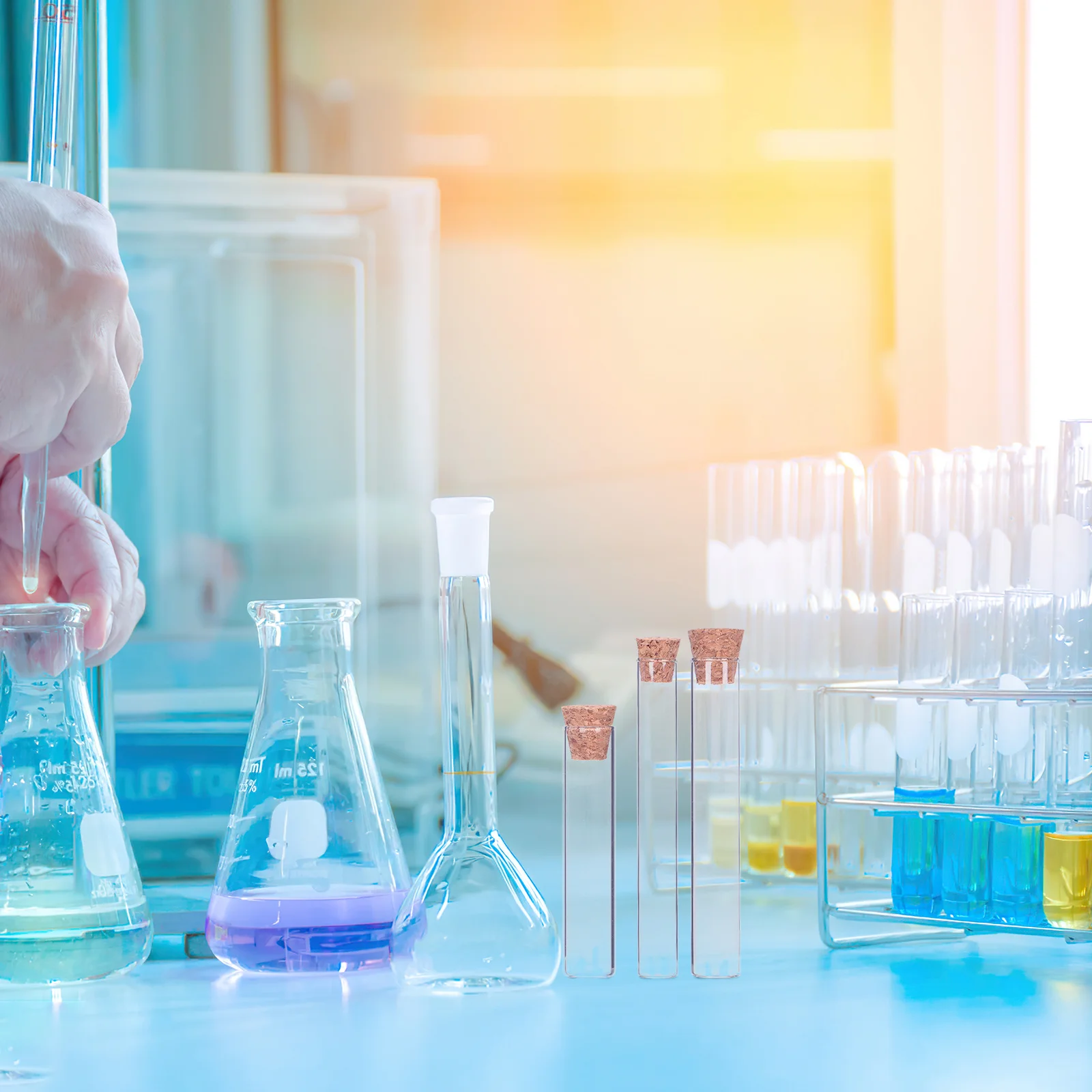 

30Pcs Glass Vials Small Clear Reusable Leak Proof Storage Bottles for Liquid Medicine Essential Oil Perfume Sample Containers