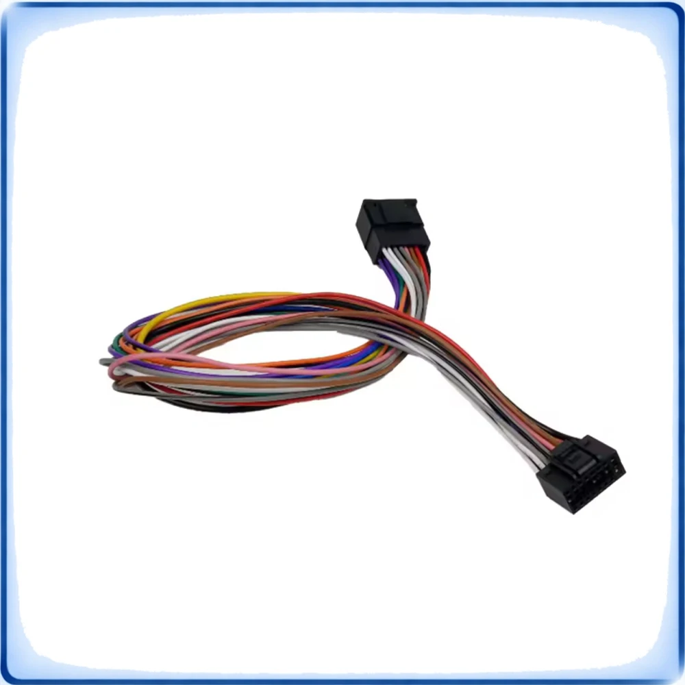 16-Pin ISO Car Radio Stereo Wiring Harness Extension 30cm Cable for Android Car Player Automotive Audio Accessories