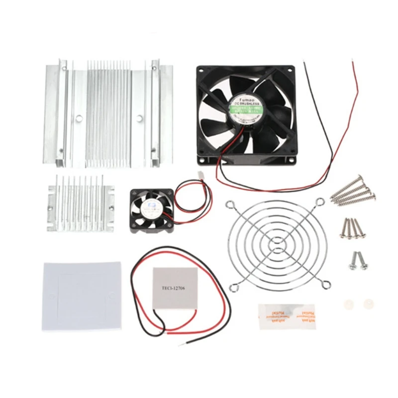 12V Refrigeration Cooling System Kit DIY Cooler Module Semiconductor Air cooling Device Radiator Cold Conduction