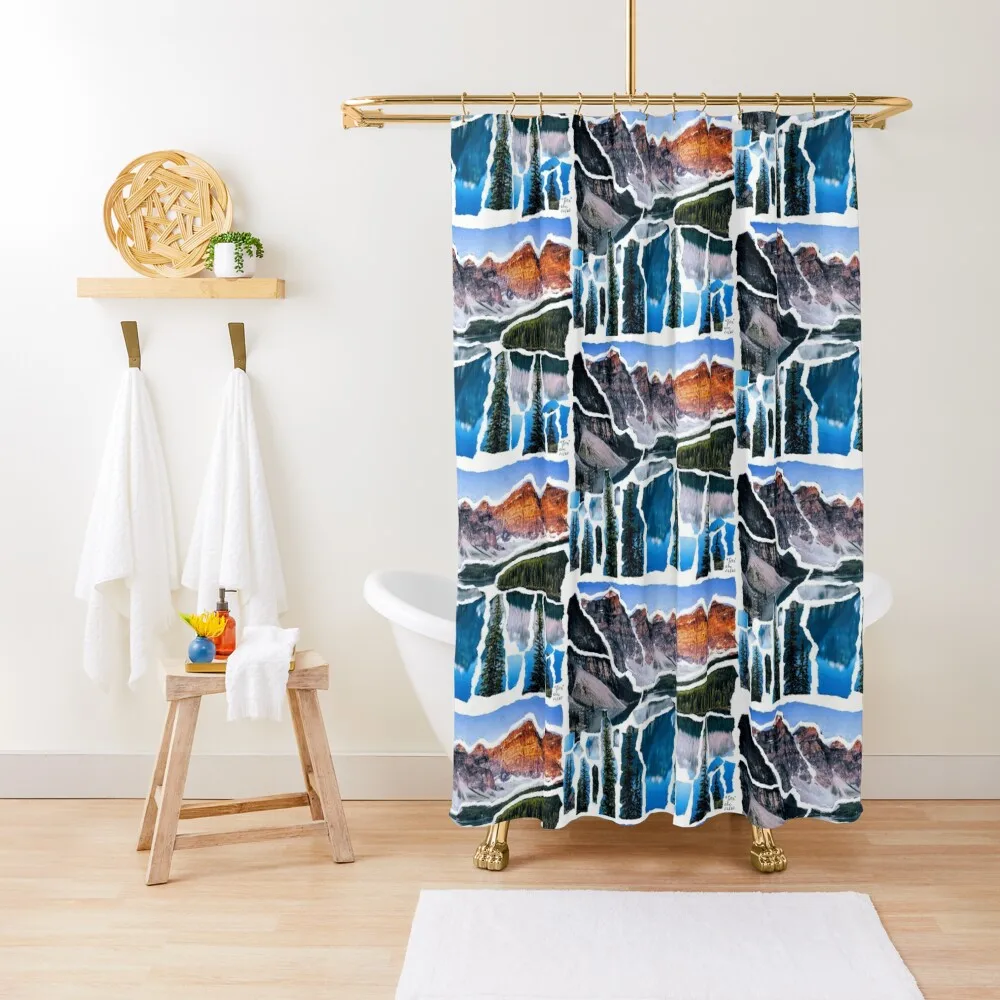 

Torn Shower Curtain Bathroom Accessory Shower Set For Bathroom Elegant Bathroom Anti-Mold Waterproof Shower Curtain