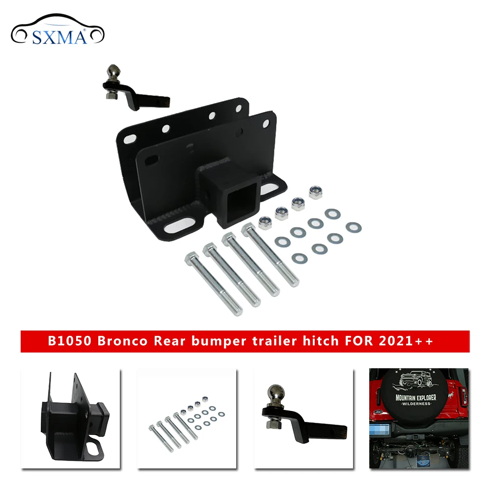 

SXMA B1050 Модернизация заднего сиденья прицепа, 2-дюймовый сцепный прицеп, 1 комплект для Ford Bronco 2020++