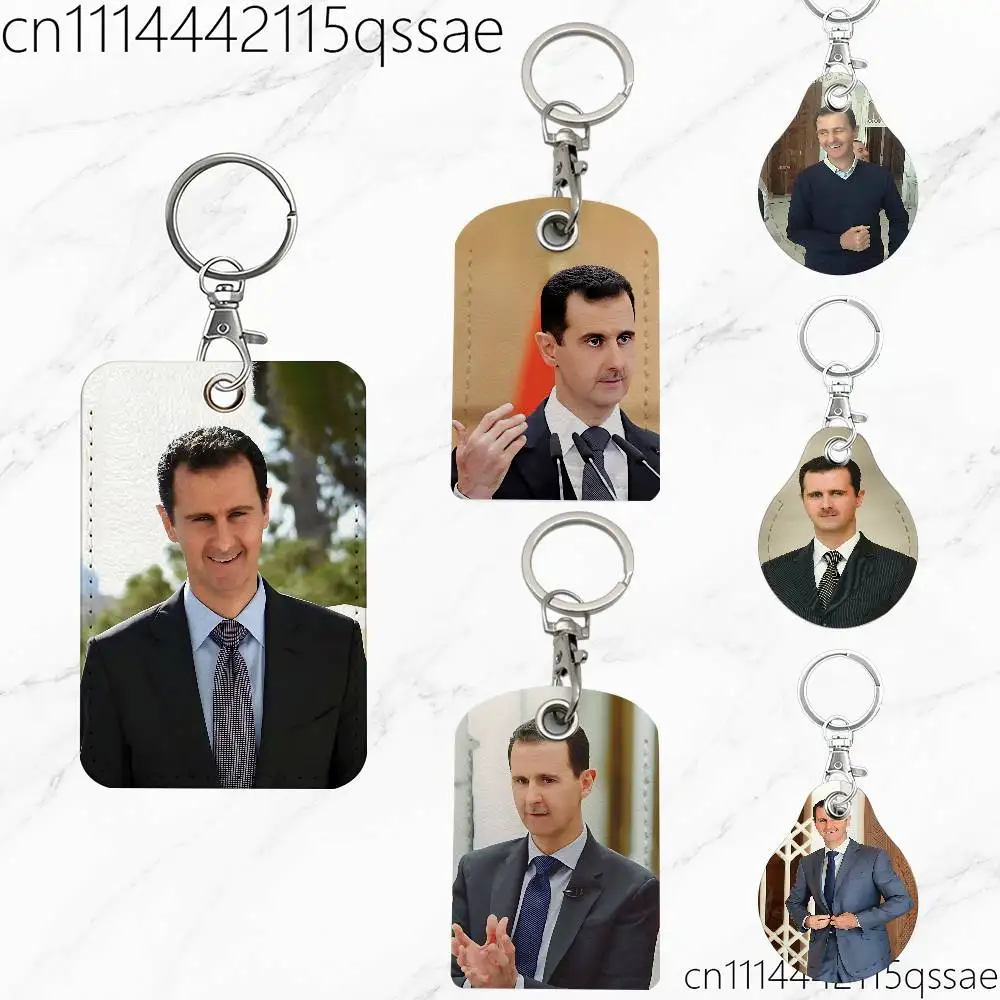 For Bashar Al-Assad Syria Magnetic keychain case For Apple Airtags, also suitable for Pandora Tag dog tracker/locator devices