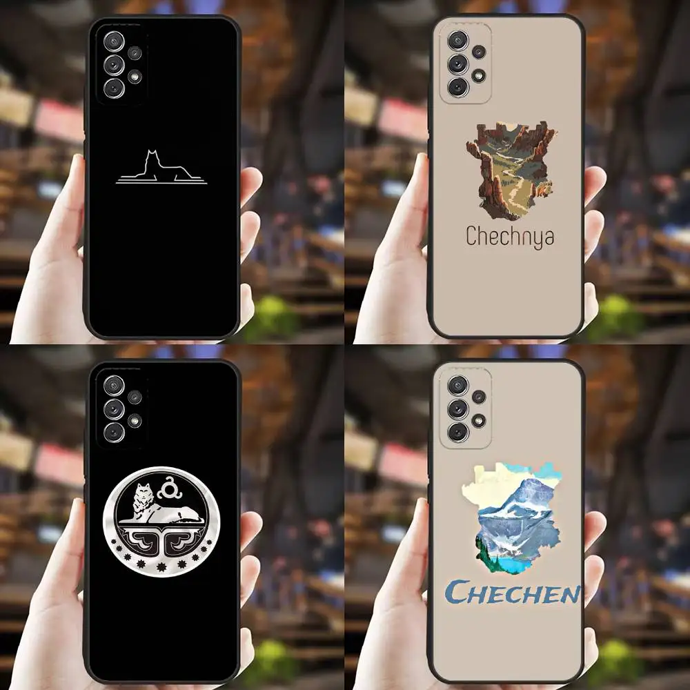 

Chechen National Flag Phone Case For Samsung S25,S24,S21,S22,S23,S30,Ultra,S20,Plus,Fe,Lite,Note,10,9,5G Black Cover
