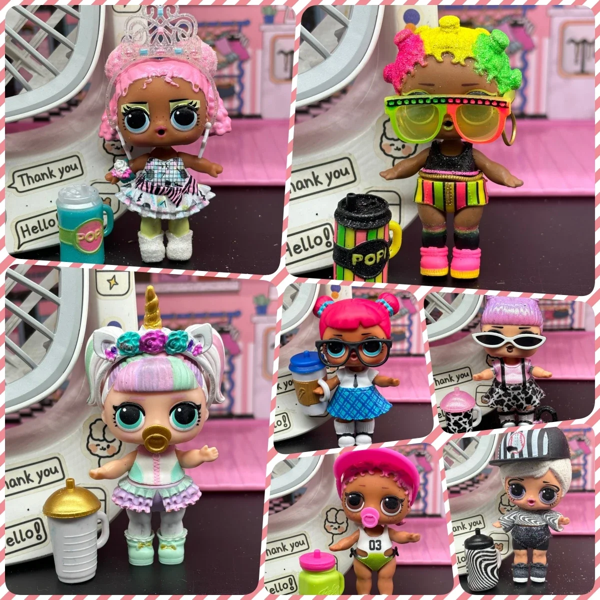 8CM LOL Doll Collectible Girl DIY Toy Doll Set Includes Doll Clothes, Shoes and Accessories Children's Birthday Gift