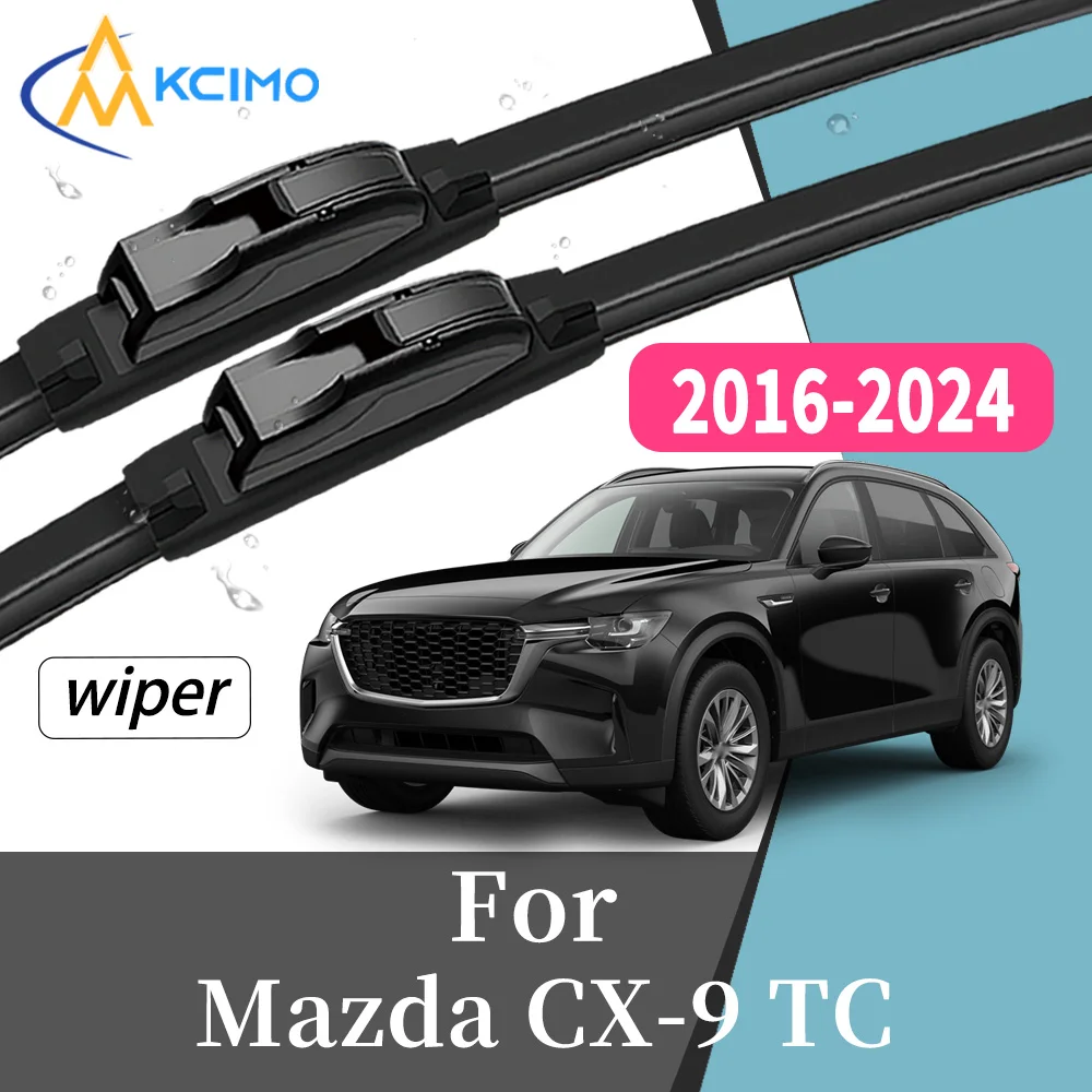 

2Pcs High Performance Front Windscreen Wiper Blades For Mazda CX-9 TC 2016-2024 Long Lifespan Windshield Replacement Kit