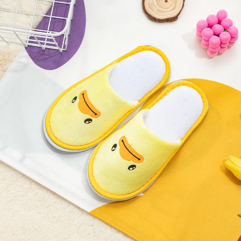 Casual Disposable Kids Slippers Unisex Comfortable Non-Slip Hotel Slippers Flat Shoes Thickening Children's Slippers