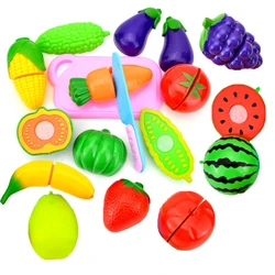 Ensemble de petits jouets pour enfants, fruits frais, jouet de coupe, simulation de cuisine amusante, nourriture trempée, apprentissage précoce, cadeaux