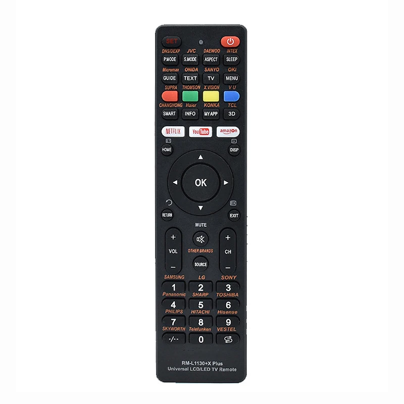 ABS Replacement Universal LCD TV Global Universal Remote Control Television RM-L1130+X PLUS