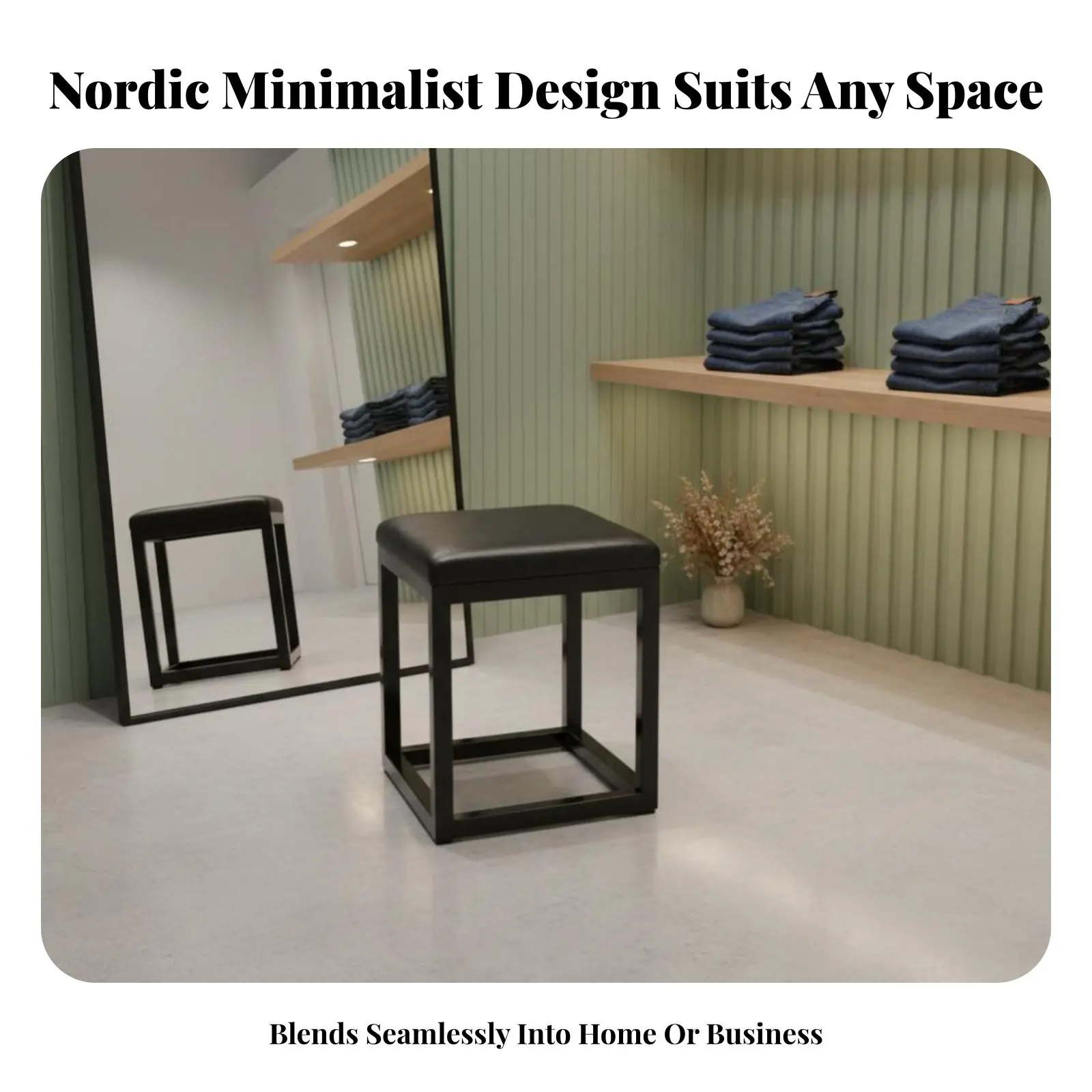 

Мягкий кубический табурет в скандинавском стиле, минималистичный дизайн, многофункциональный, для владельцев магазинов, спальни, прихожей, домашнего офиса