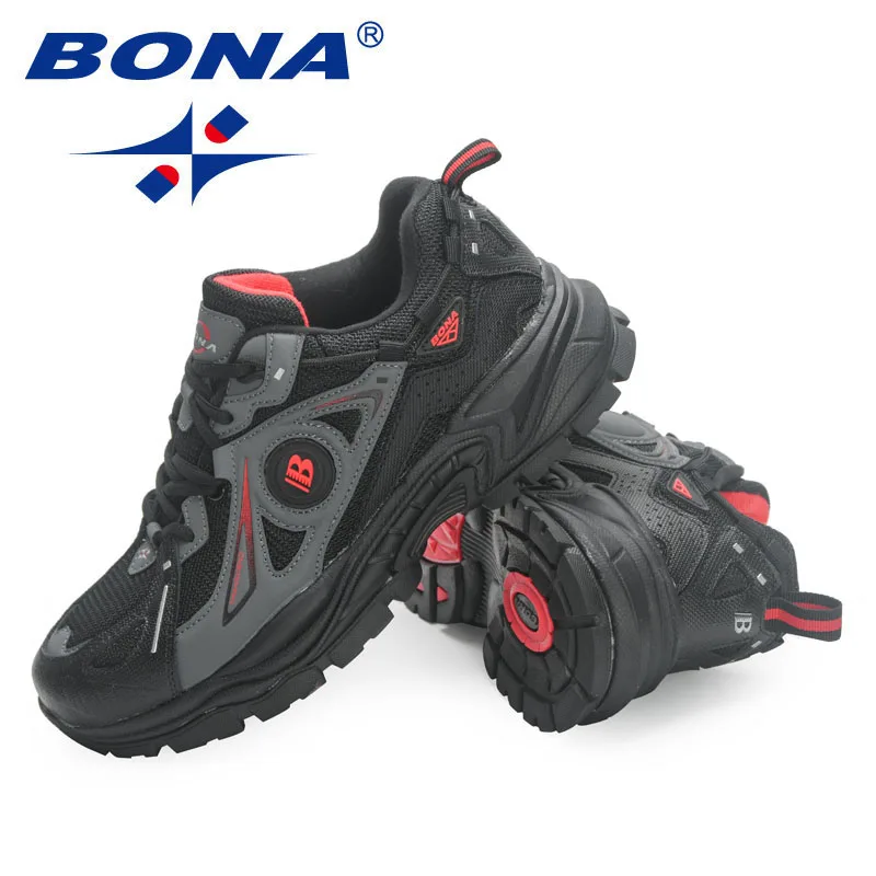 BONA 2023 New Designers Man Spo Anti-slip and wear-resistant Running Shoes Men Breathable Sneakers Outdoor Jogging Walking Shoes