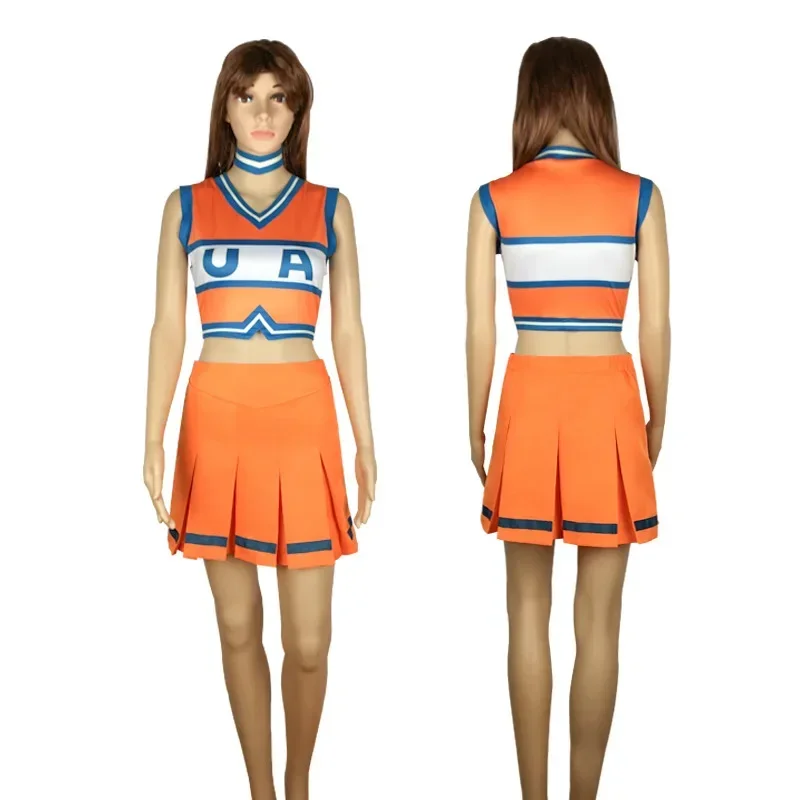 My Hero Academia Cheerleaders Uniform Ochako Tsuyu Bnha Cheer Uniform Cosplay Costume  Dress Halloween Carnival Costume