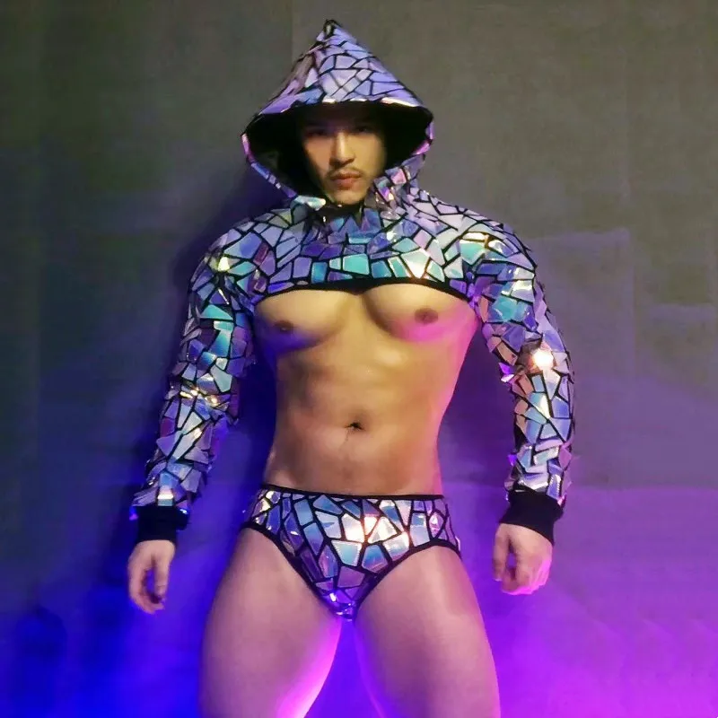 men-dancer-dj-pole-dancing-costume-bar-nightclub-party-sexy-stage-wear-purple-blue-laser-mirror-top-shorts-outfit-sequin-clothes