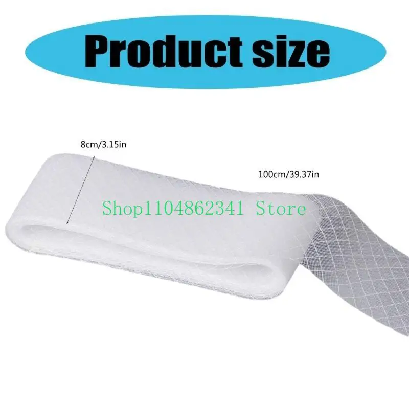 652F Elastic Mesh Ribbon Binding Veil for Sinamay Fascinator Hat Crafting Materials view 6