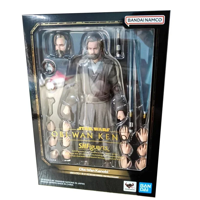 Bandai Original Star Wars S.H.Figuarts Shf Obi-Wan Kenobi Poseable SHF Model Toys Action Figure Gifts Collectible Ornaments