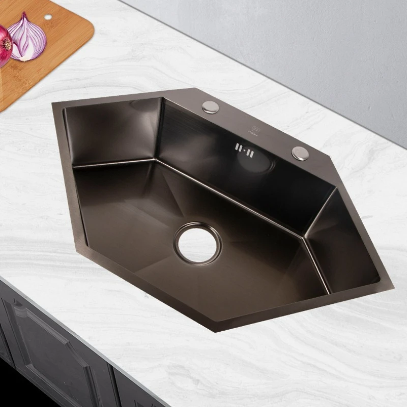 Special Kitchen Sinks Stainless Steel-black Practical Kitchen Sinks Versatile Home Improvement Fregaderos De Cocina ZY40SC