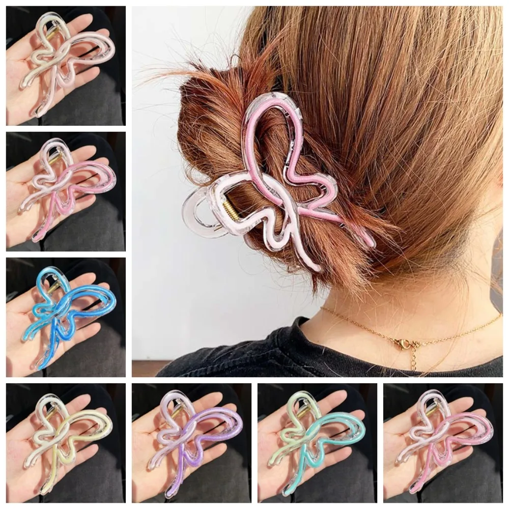 

Plastic Butterfly Hair Claw Headdress Beach Headwear Korean Hair Clip Ponytail Hair Barrettes Hair Accessories Butterfly Hairpin
