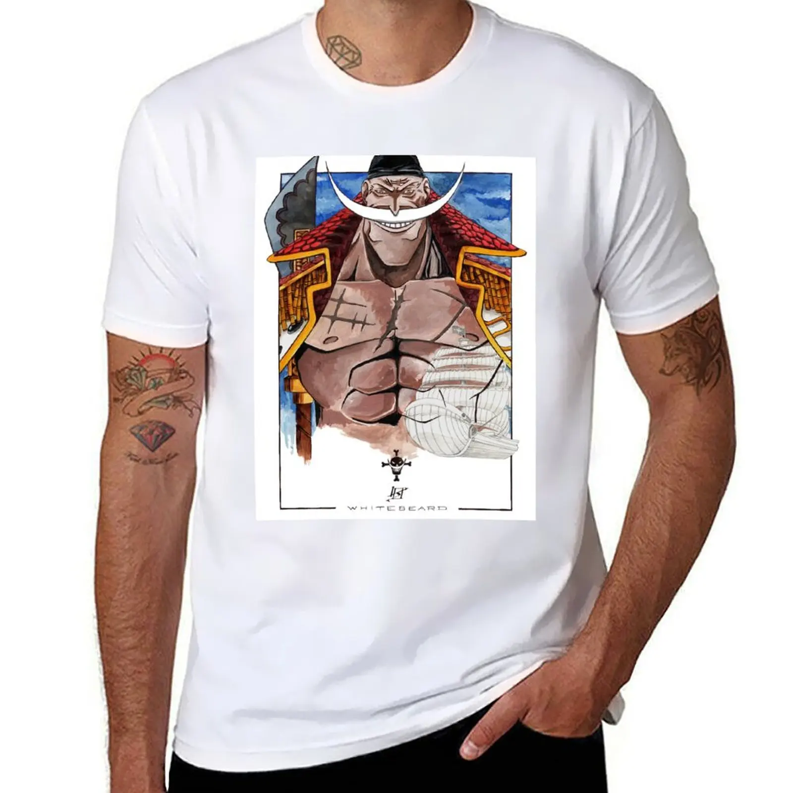 WhiteBeard T-Shirt tshirts personalised anime essential t shirt tops plain black t shirts men