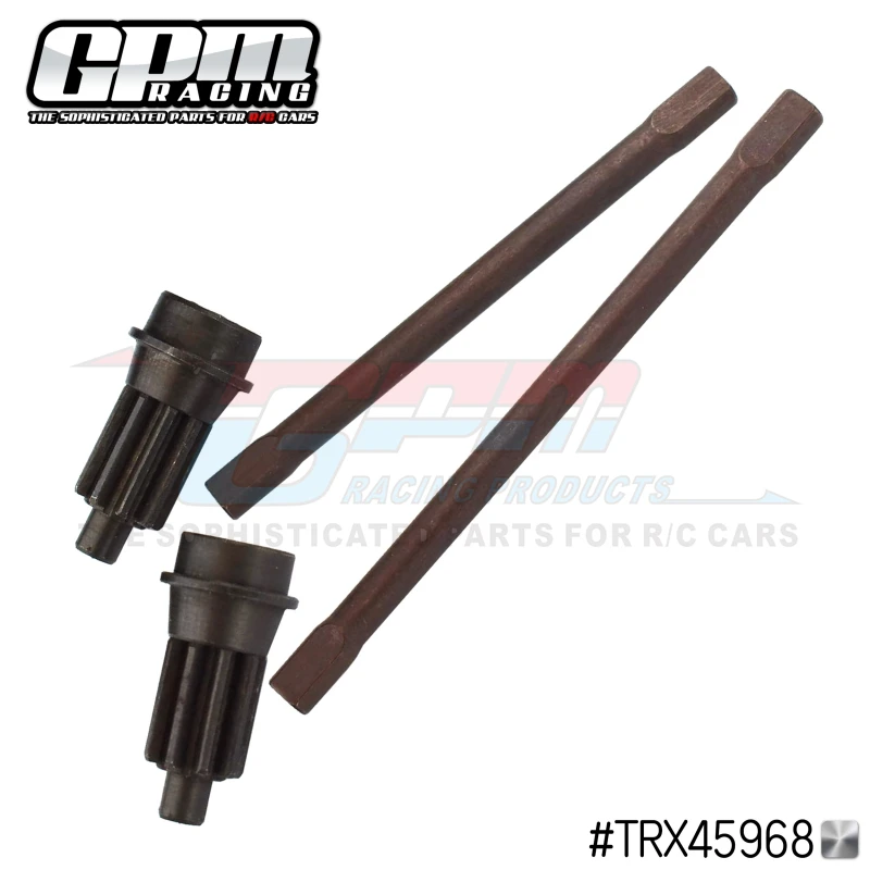 GPM SPRING STEEL REAR AXLE SHAFT-4PC SET For 1/10 TRX4 DEFENDER TRAIL CRAWLER-82056-4