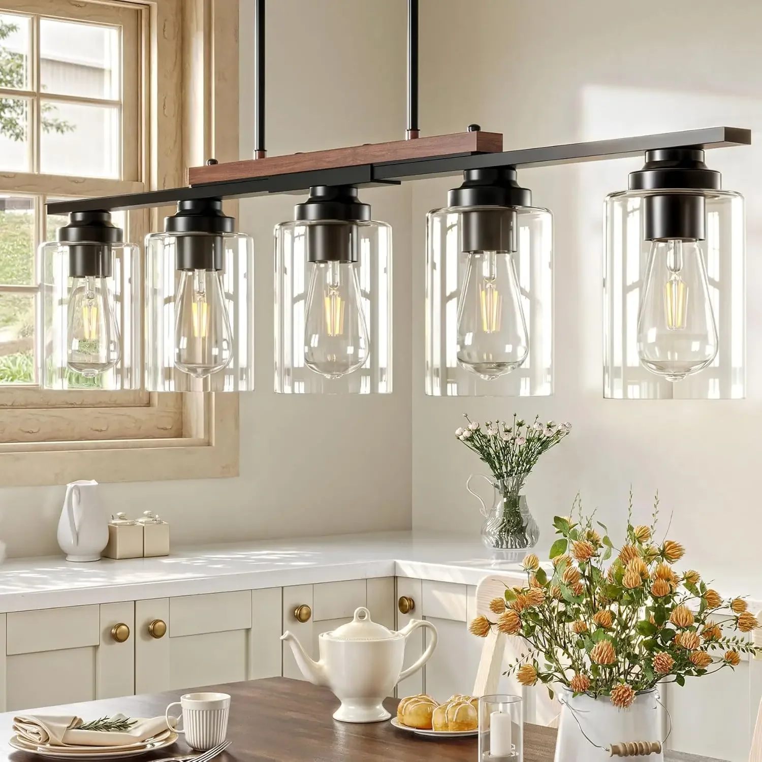 lampara-de-comedor-sobre-mesa-iluminacion-de-isla-de-cocina-de-5-luces-con-pantalla-de-vidrio-y-varillas-ajustables-negro-mate