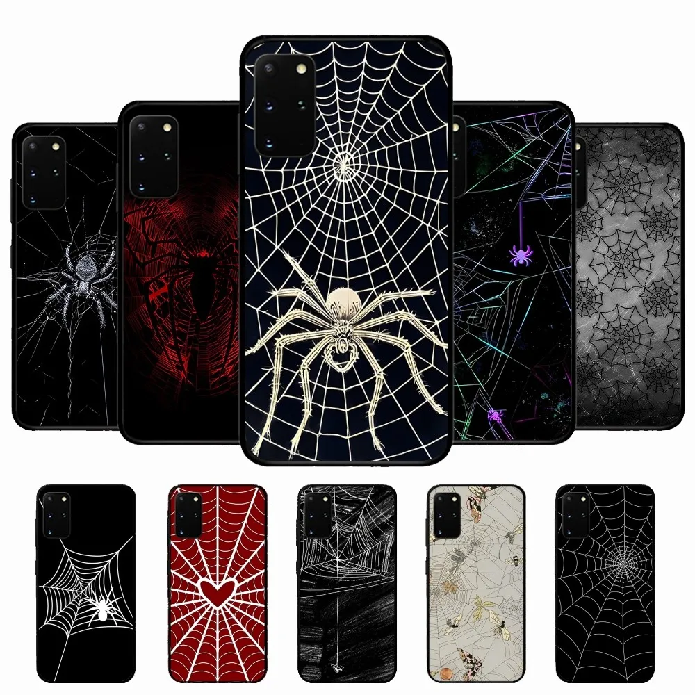 Spider Web Head Mask Phone Case For Samsung S 9 10 20 21 22 23 30 23plus lite Ultra FE S10lite Fundas