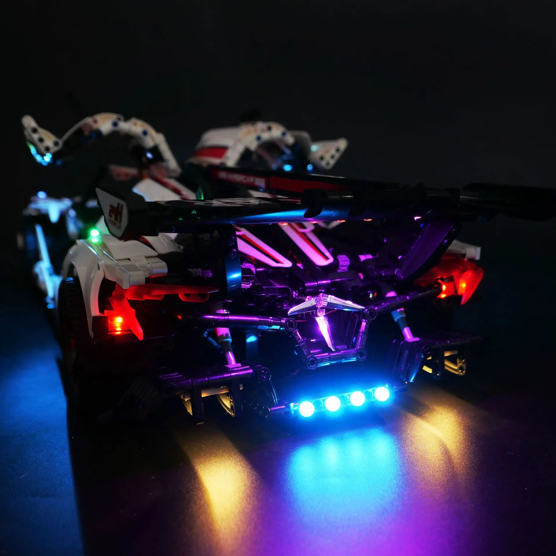 Kit de luz LED sin modelo de coche para CADA doble E C61053 1:8, bloques de construcción de coche técnico, Juguetes DIY, solo juego de luz LED