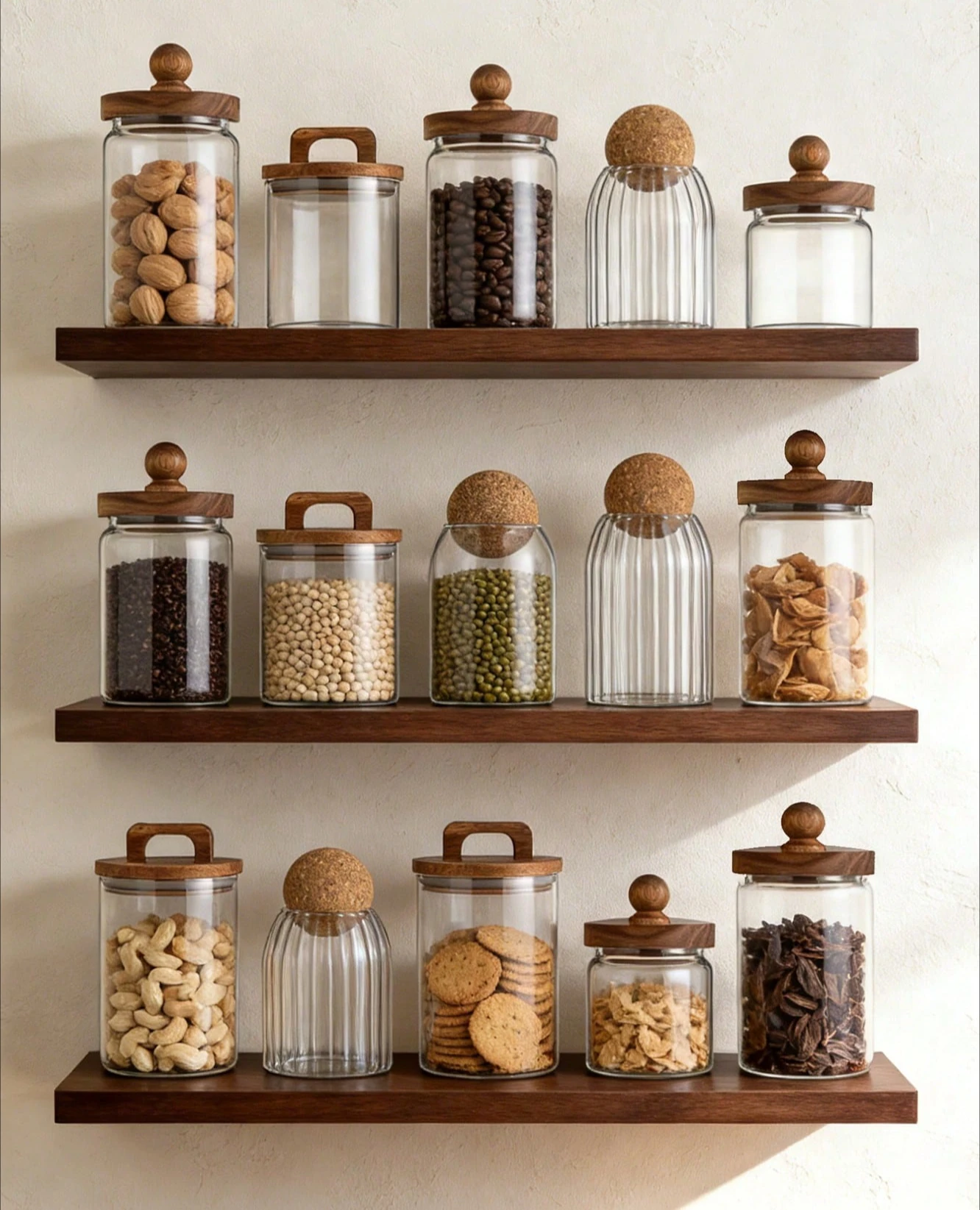 Coffee Tea Jars - 1 szt. Szklany słoik na kawę,