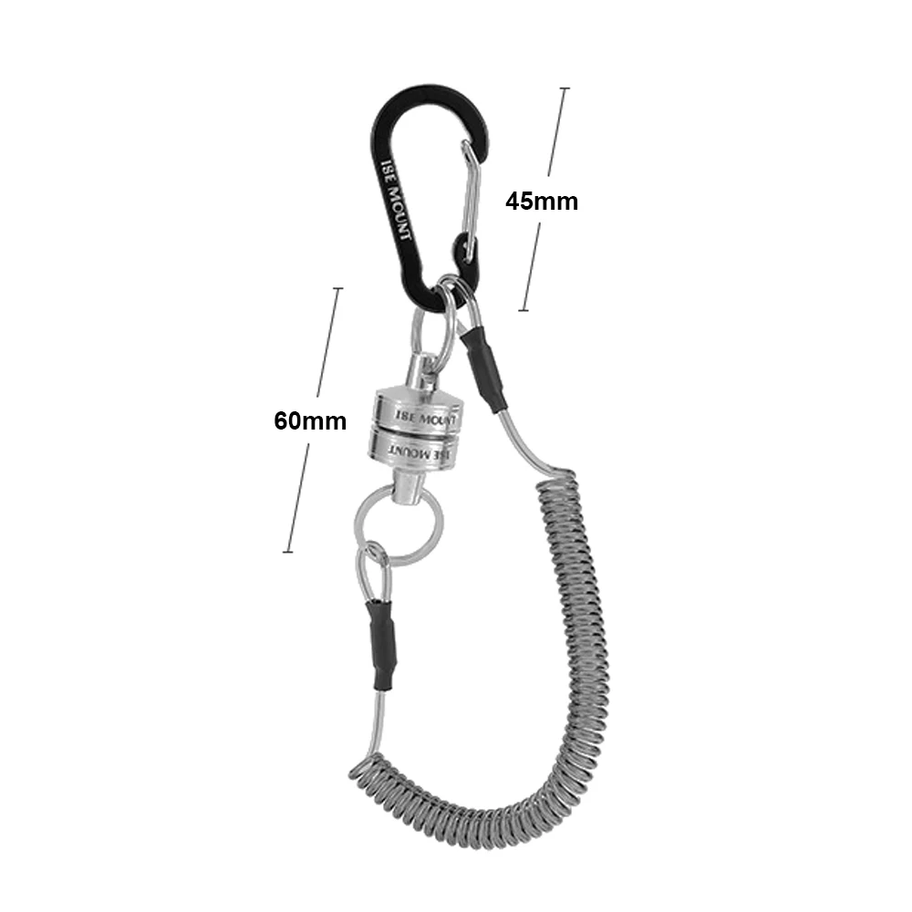 

Брелок для ключей, уличный магнитный брелок из нержавеющей стали, телескопическая веревка, магнитная присоска, металлическая пряжка со стальным тросом