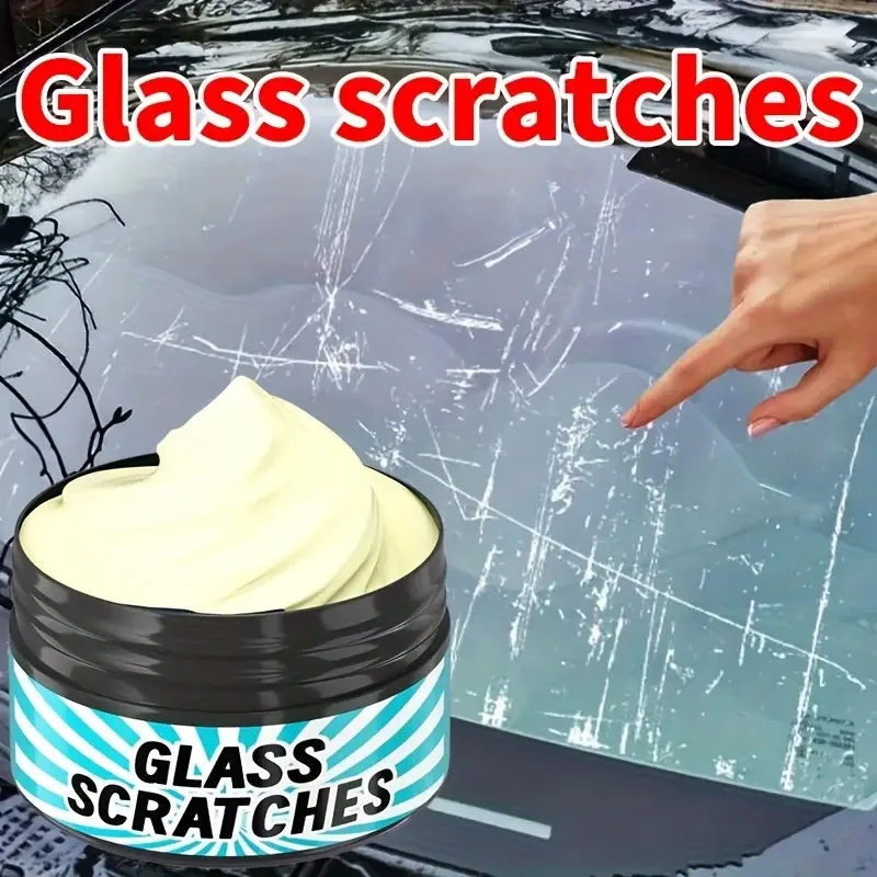 Glas-Kratzer-Reparaturpaste - Badezimmer-Duschglas-Politur, Fensterglas-Kratzer-Reparaturmilch, Spurlose Glas-Restaurierungswerkzeuge