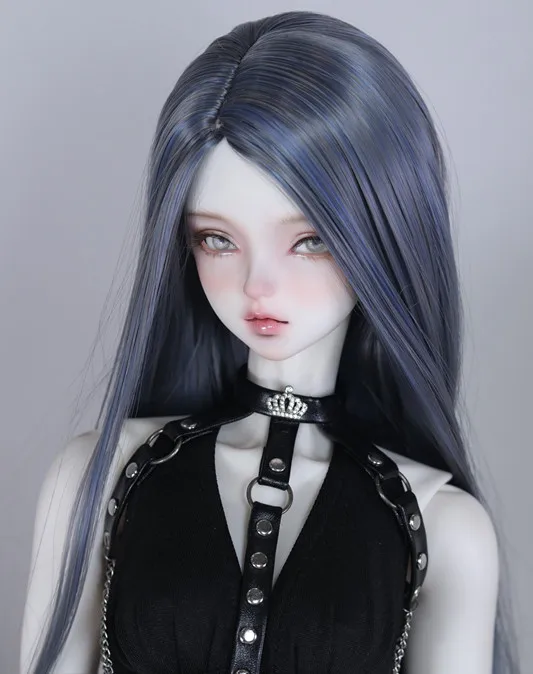 

bjd Doll wig suitable for 1/3 1/4 1/6 Uncle 8-9in 7-8in 6-7in size fashion new soft silk mixed color wig long men and women