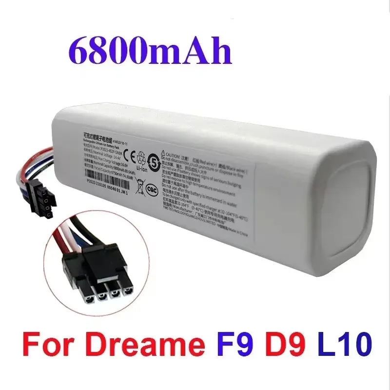 14.4V 6800mAh Replacement Battery For Xiaomi X10+ PLUS B101CN B105CN OMNI 1S Sweeping Robot