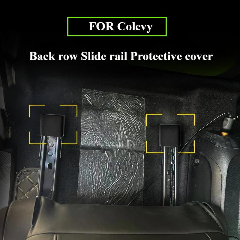 FOR Colevy interior modified rear seat rail decorative cover slide rail front and rear end plug guard