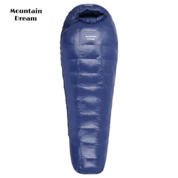 Mountaindream winter autumn ultralight mummy ultralight down sleeping bag outdoor travel camping nylon white duck down sleeping