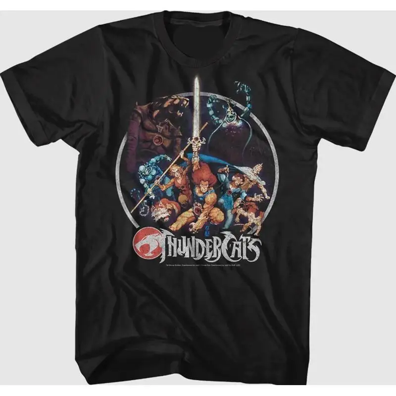 

Винтажная футболка с постером R Thundercats, репринт, размер S 4Xl, фанаты